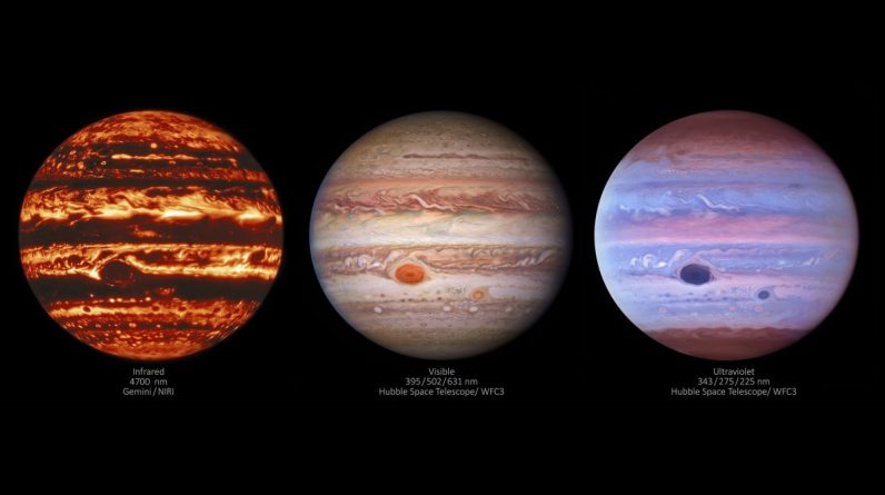 Niesamowite nowe zdjęcia Jowisza ujawniają szczegóły atmosfery w innym świetle (wideo)