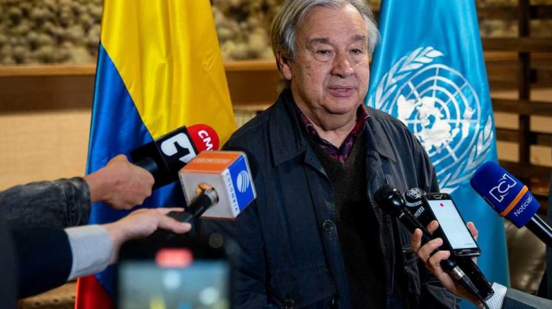 Secretario General de la ONU llega a Colombia por aniversario de Acuerdos de Paz