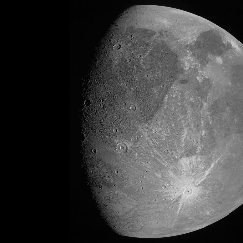 Ganimedes JunoCam Imager czerwiec 2021