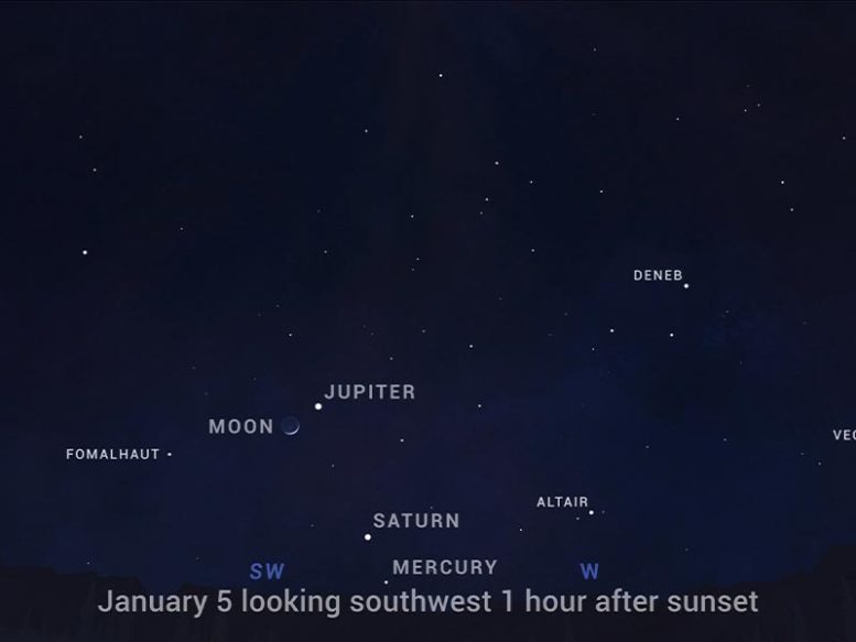 Obserwacja nieba 5 stycznia 2022