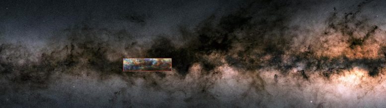 Widok z boku wątków Maggi Milky Way