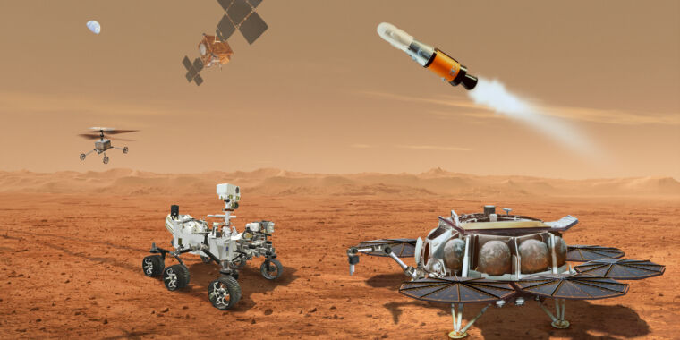 Przeglądy NASA planują zwrócić próbkę Marsa do użytku helikopterów