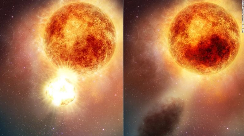 Betelgeuse miała bezprecedensową masową erupcję